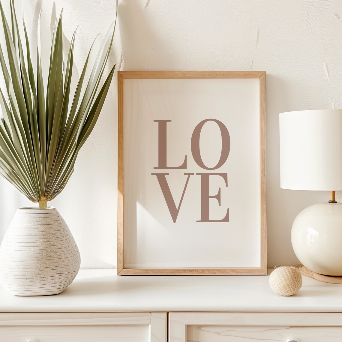 Love Love Minimalist Art Print, Wedding Gift - Image 3