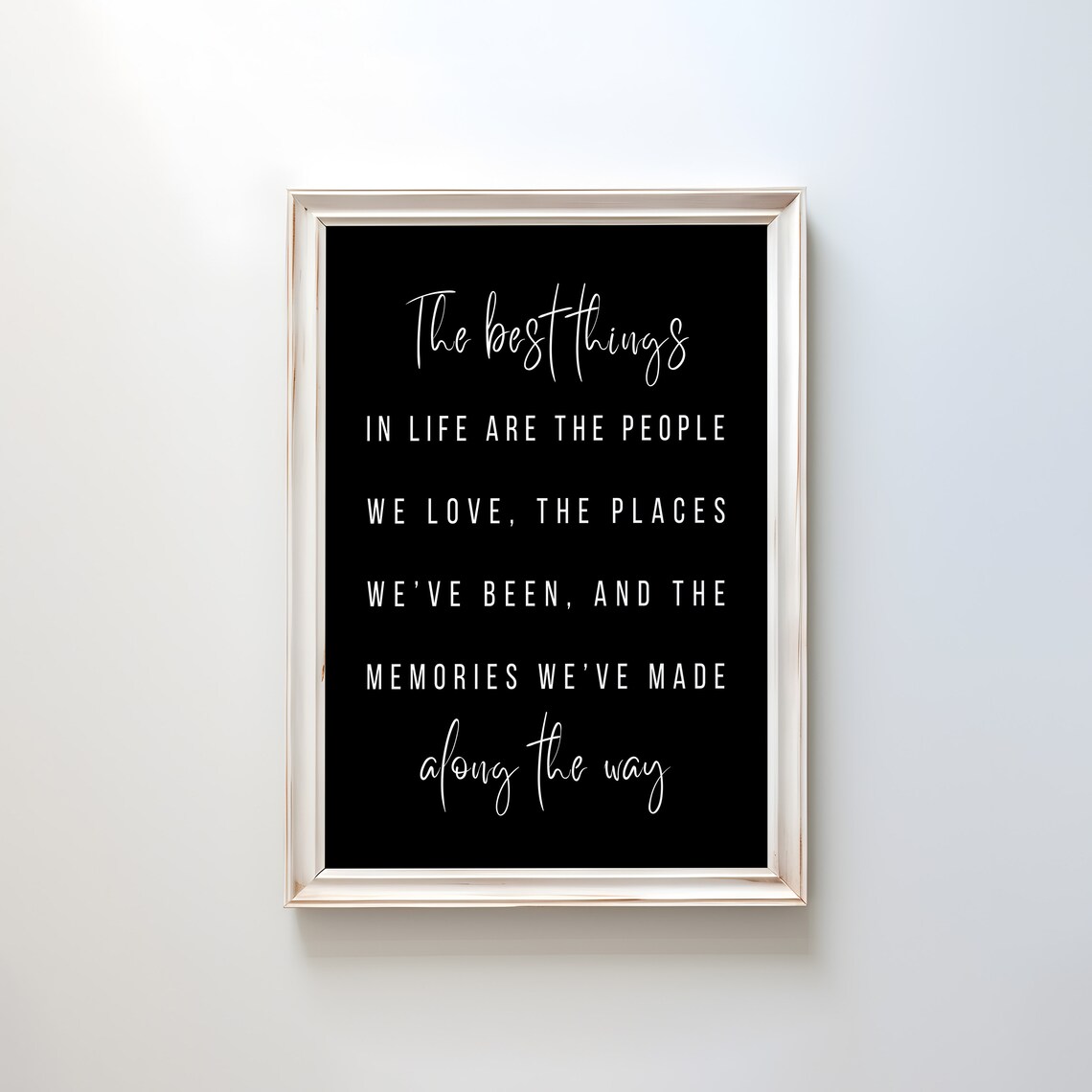 Personalised Quote Print, The Best Things In Life - Image 2