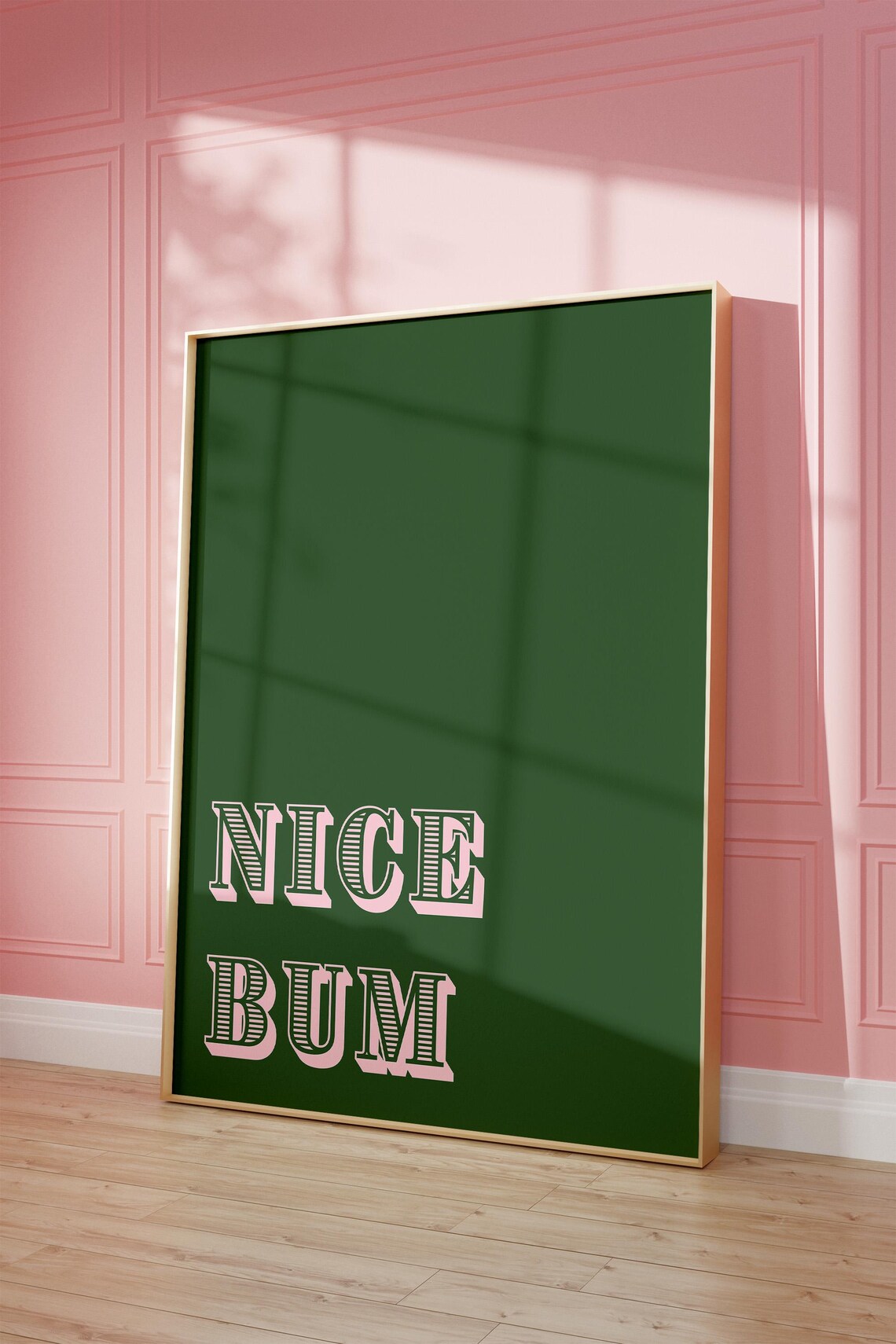 Nice Bum Funny Bathroom Wall Art, Self Love Club Quote - Image 4
