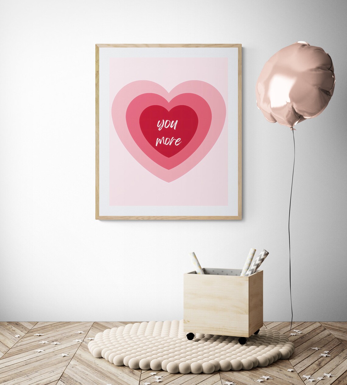 Love You More Nursery Art, Nursery Decor Print - Image 4