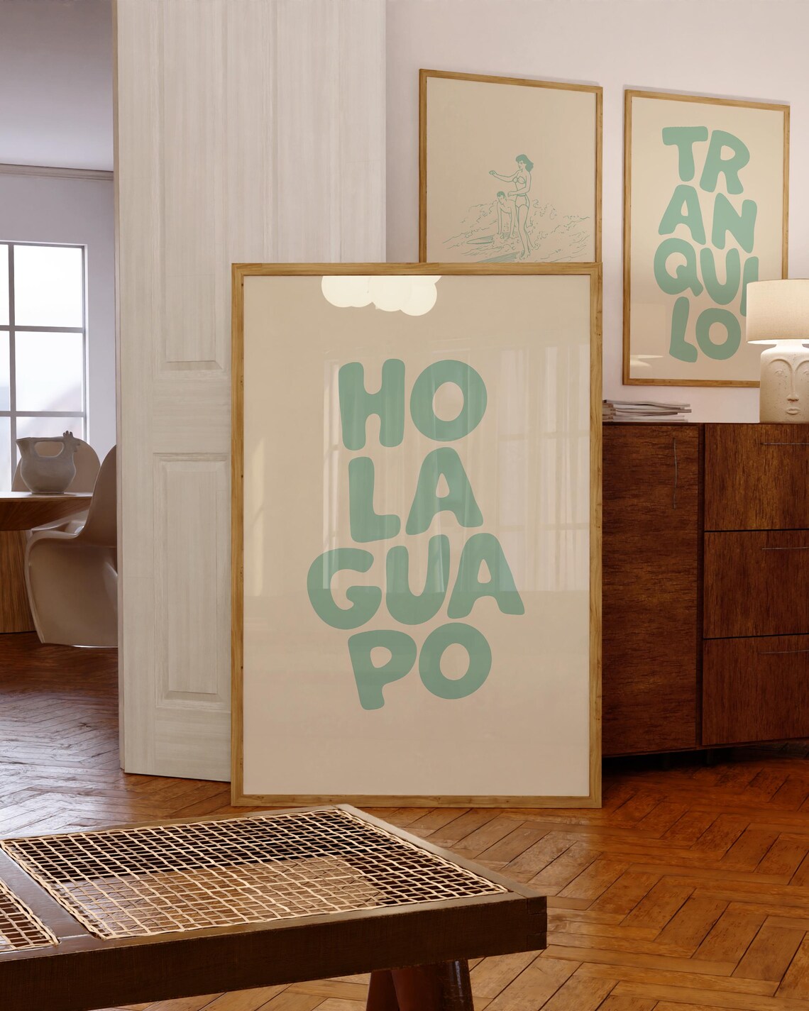 Hola Guapo Minimalist Love Quote Art Print
