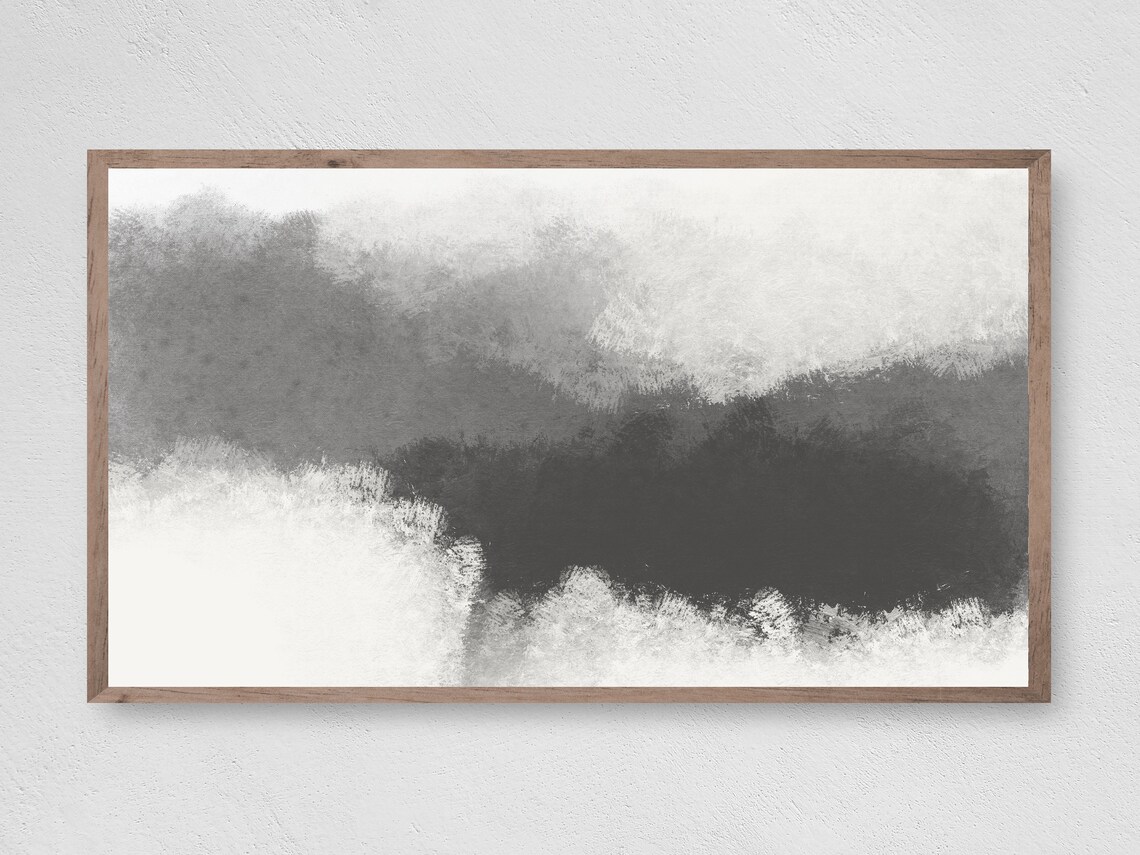 When Grays Meet Art TV, Abstract Modern Decor