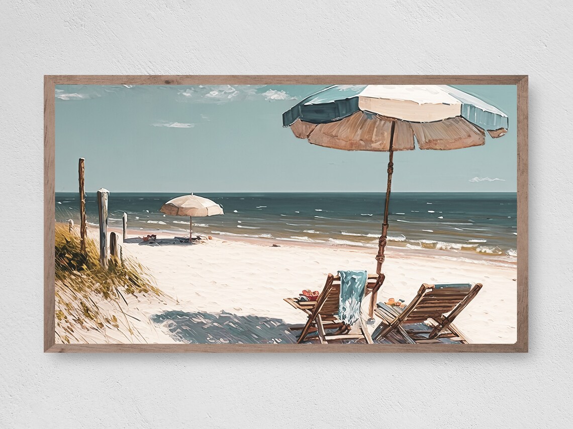 Summer Breeze Beach Fun, Seasonal TV Art
