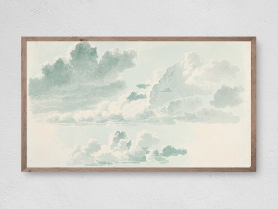 Soft Abstract Clouds, TV Art Print