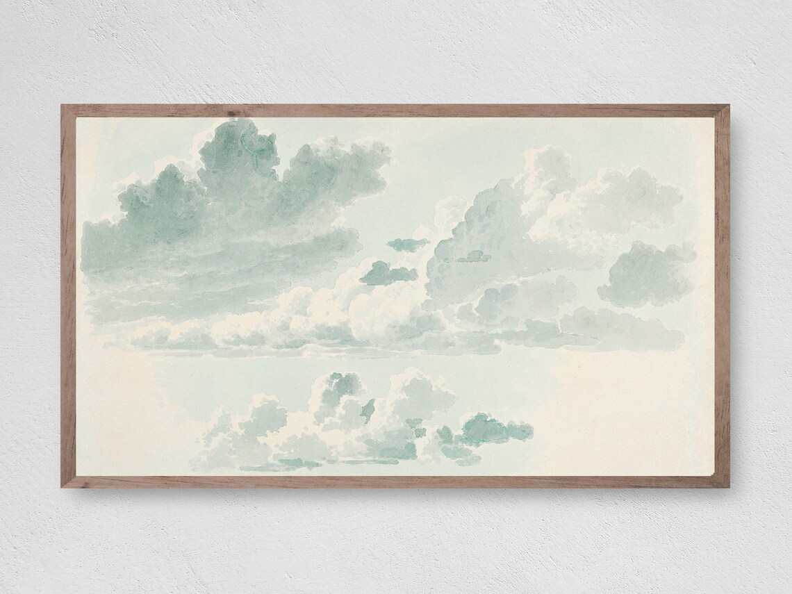 Soft Abstract Clouds, TV Art Print
