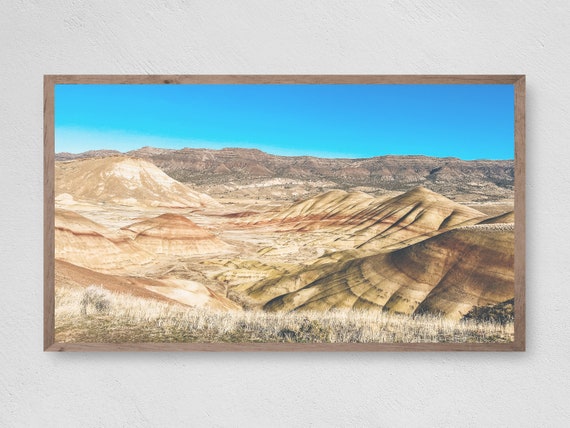 Frame Tv Art Painted Hills Landscape Instant Art Tv For Frame Hawaiian Decor