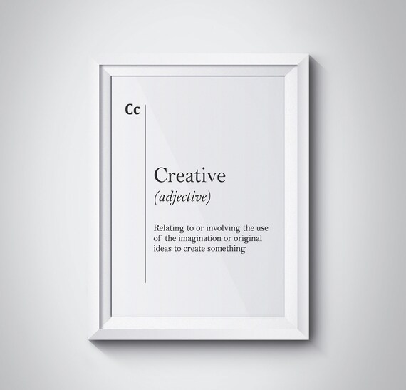 Creative Definition Designer Gift Office Decor Design Poster Artist Gift Designer Poster Office Wall Art Creative Wall Decor Dorm Decor