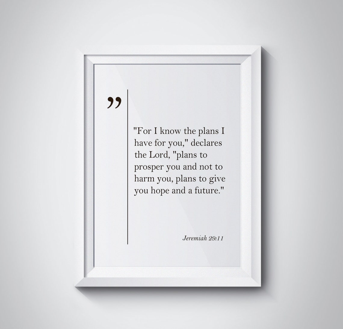 Jeremiah 2911 Poster Bible Verse Bible Cover Bible Quote Scripture Wall Art