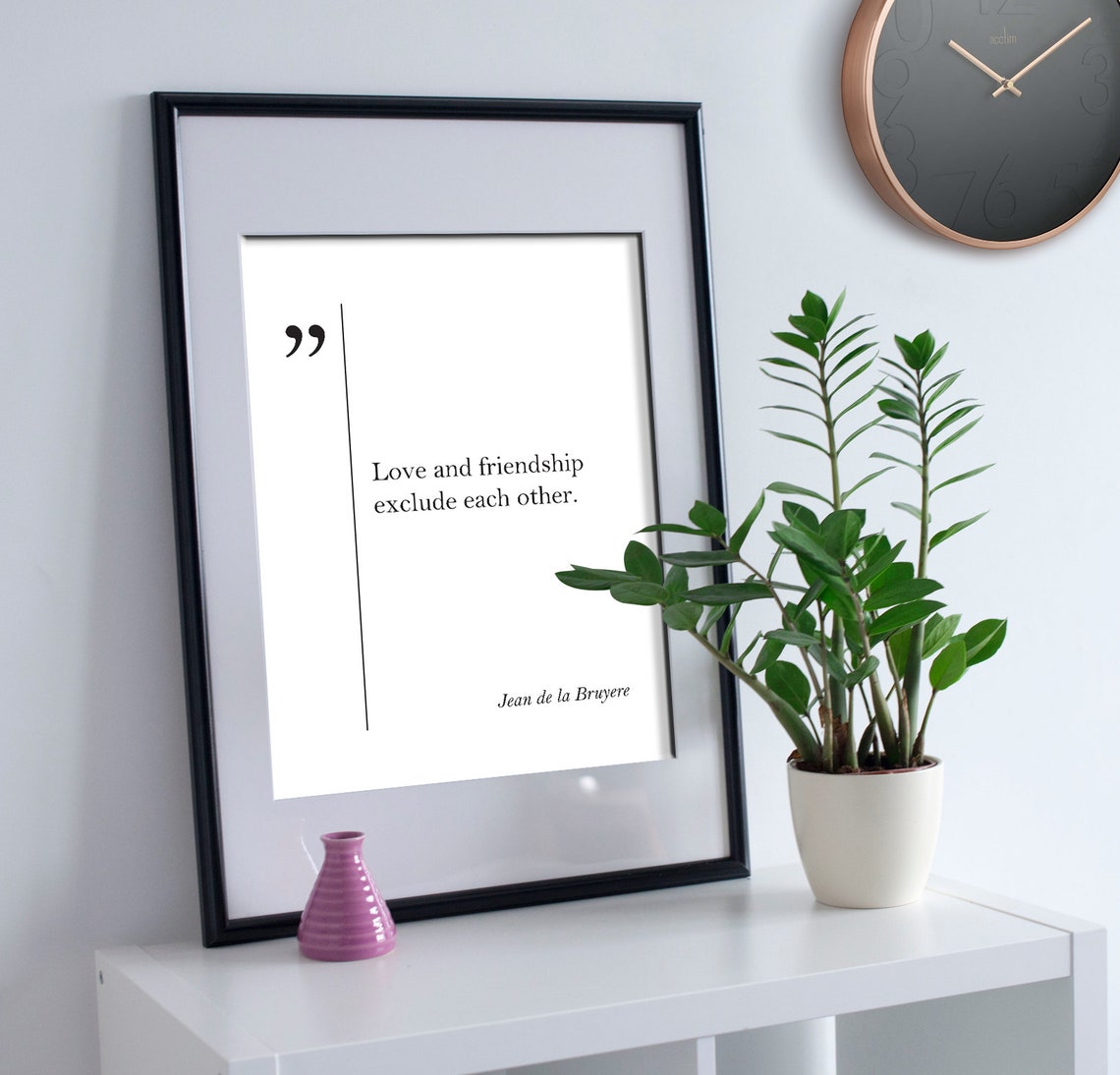Jean De La Bruyere Quote Friendship Print La Bruyere Wall Art Best Friend Gift Friendship Quote Friendship Gift La Bruyere Print Old Friend - Image 3