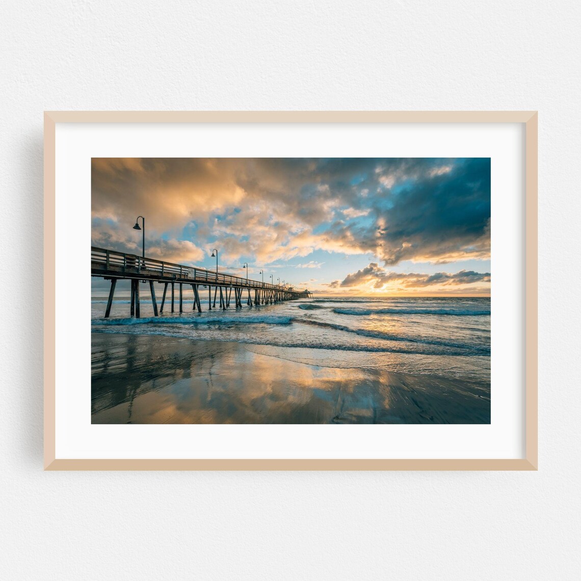 Imperial Beach Coastal Sunset Landscape Art Print