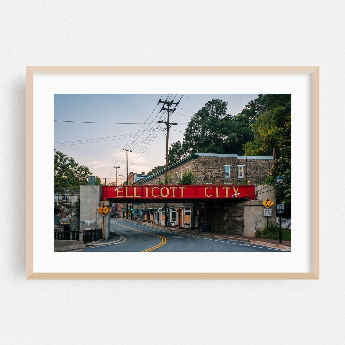 Ellicott City Maryland Bridge Street Photography Art Print