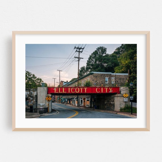 Ellicott City Maryland Bridge Street Photography Art Print