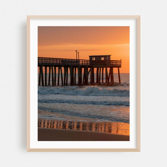 Avalon Print New Jersey Wall Art Sunset Framed Ocean Home Decor Beach Poster Seascape Fine Coast Waves Photography