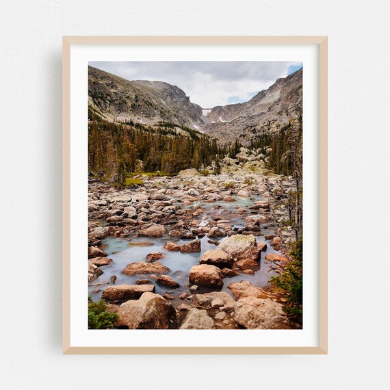 Colorado Rocky Mountain Stream Nature Photography Wilderness Poster