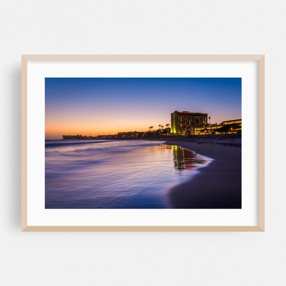 Ventura Print Wall Art Beach Framed Sunset Home Decor Coast Poster Ocean Fine Palm Tree Night Sky Tropical