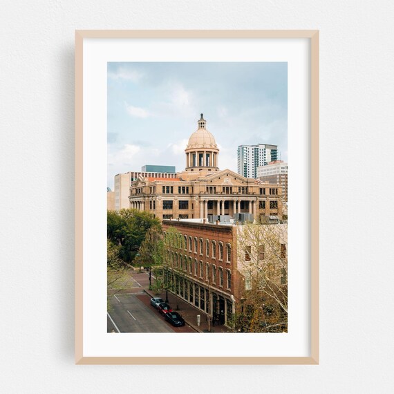 Houston Texas Historic Domed Downtown Building Photo Art Poster