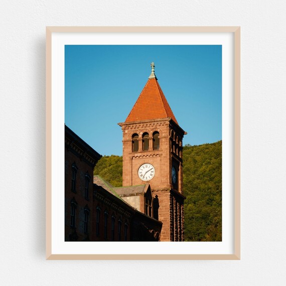 Jim Thorpe Pennsylvania Historic Clock Tower Architecture Poster