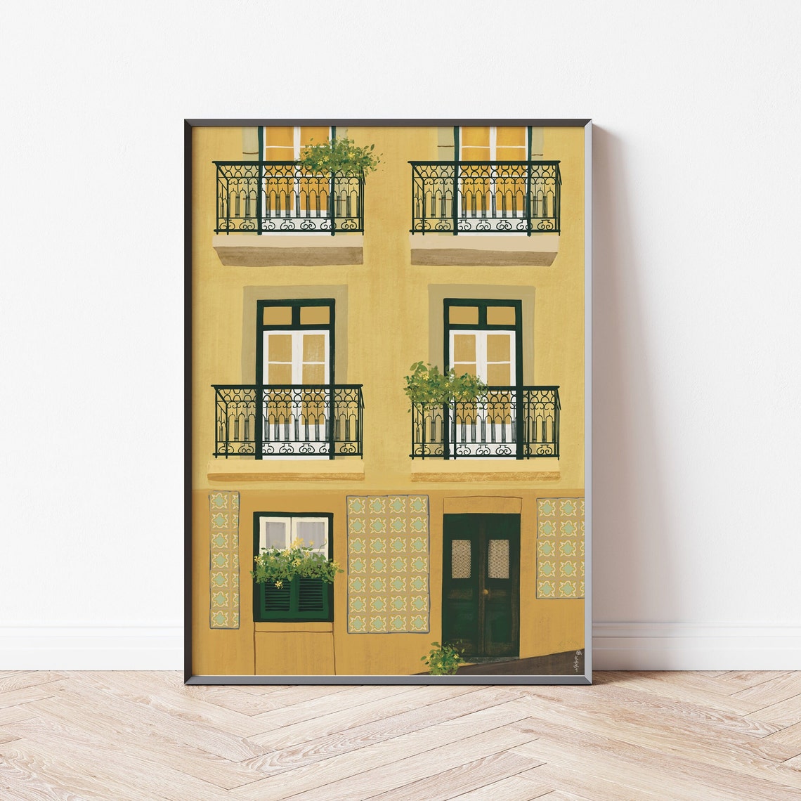 Portugal Illustration Lisbon Print Lisbon Illustration Porto Print Portugal Art Print Portugal Travel Poster Portugal Wall Art - Image 2