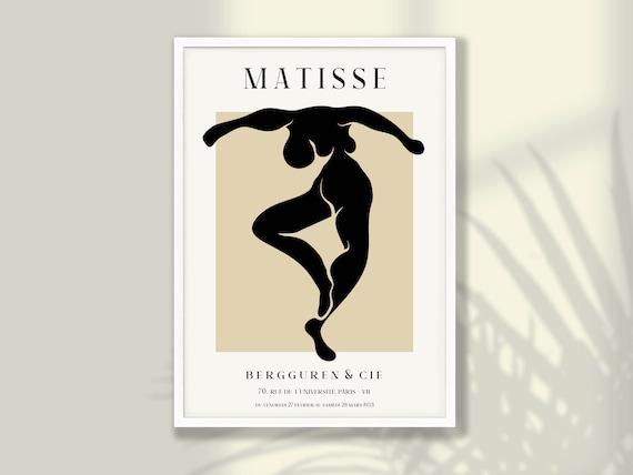 Matisse 1953 Paris Exhibition Dancing Figure Cutout Art Poster