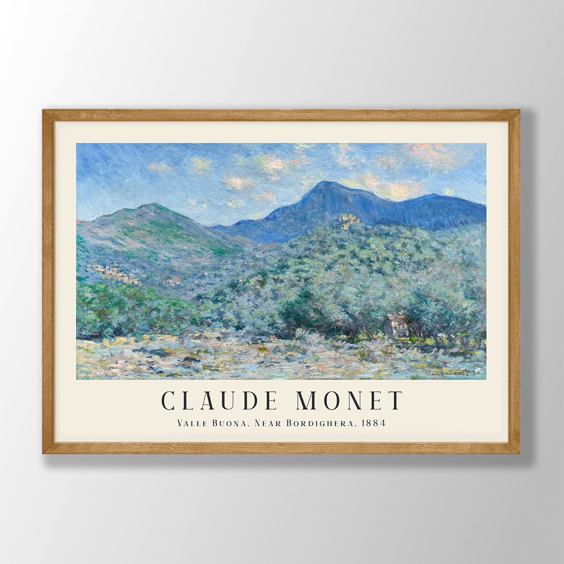 Claude Monet-Inspired Art Print, Modern Farmhouse Decor