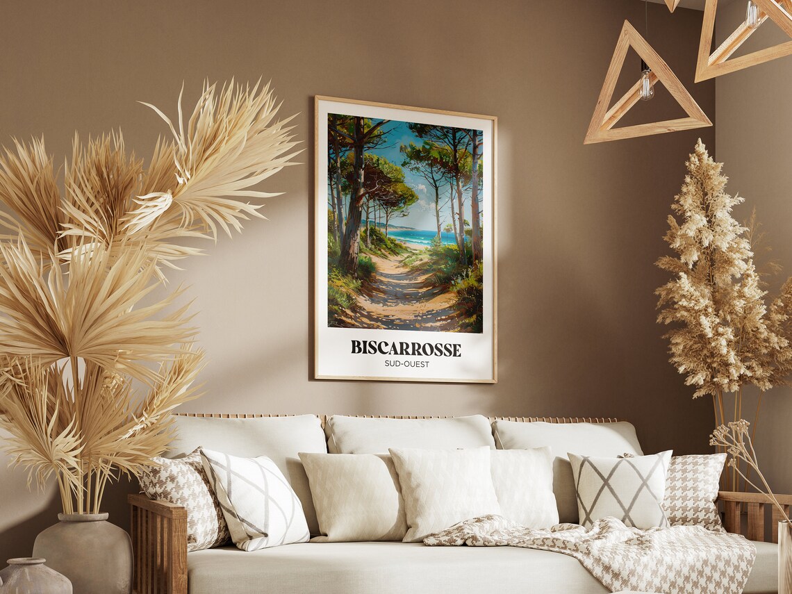 Biscarrosse Travel Poster, Les Landes Travel Poster - Image 2