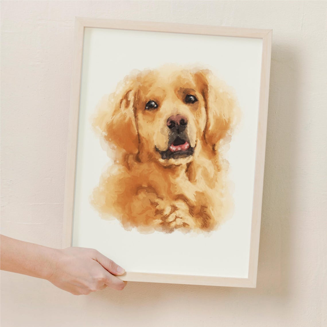 Custom Watercolor Dog Portrait From Photo Custom Dog Portrait Personalized Dog Gift Memorial Dog Portrait Custom Painting From Photo Gift - Image 2