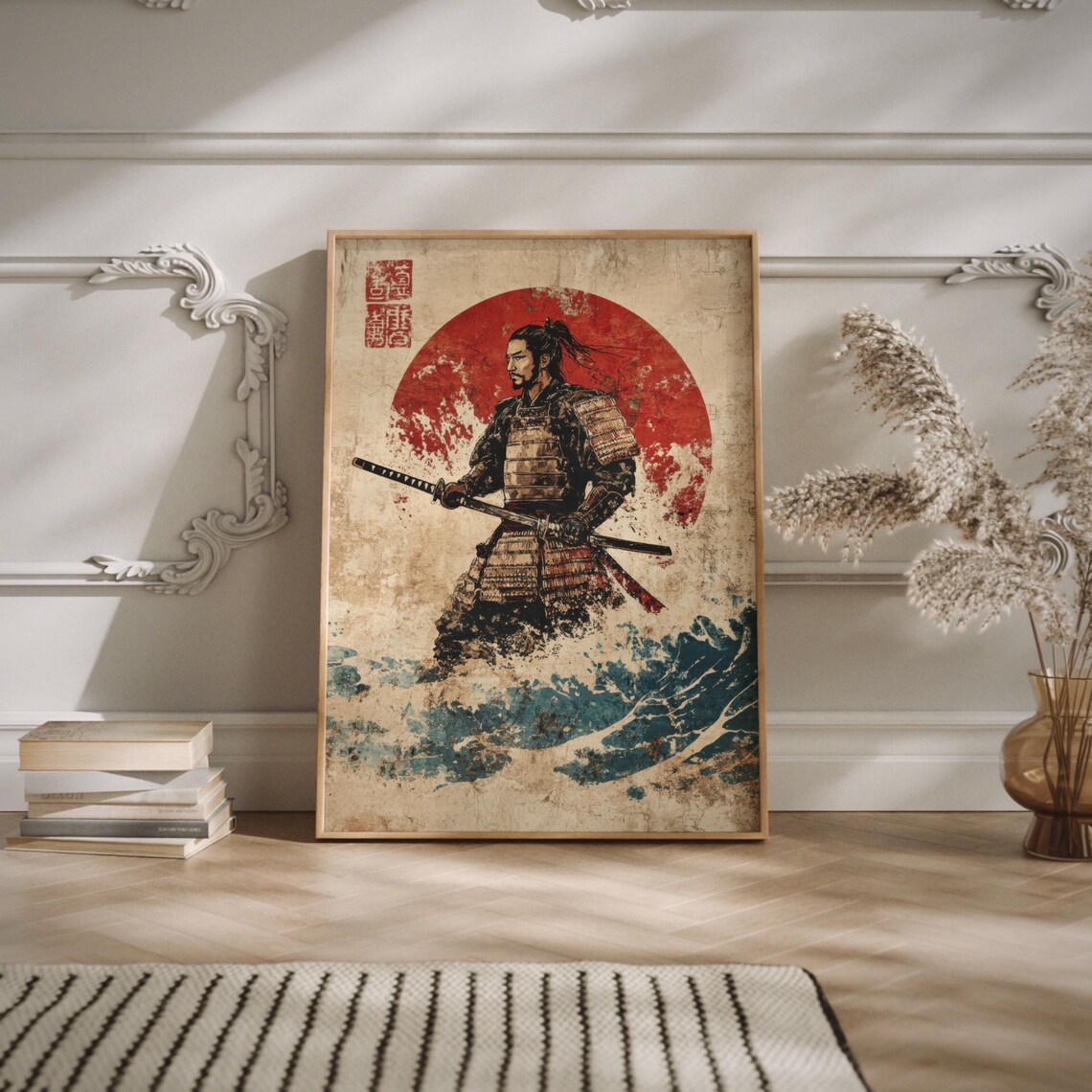 Samurai Warrior Vintage Japan Decor, Travel Poster - Image 2