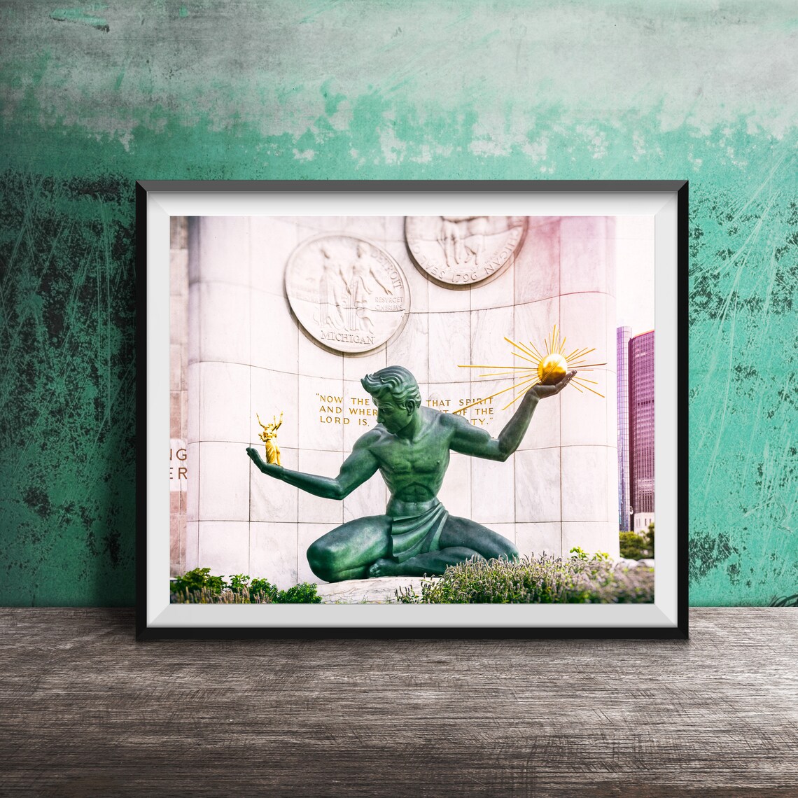 Spirit Of Detroit, Detroit Michigan Art Print