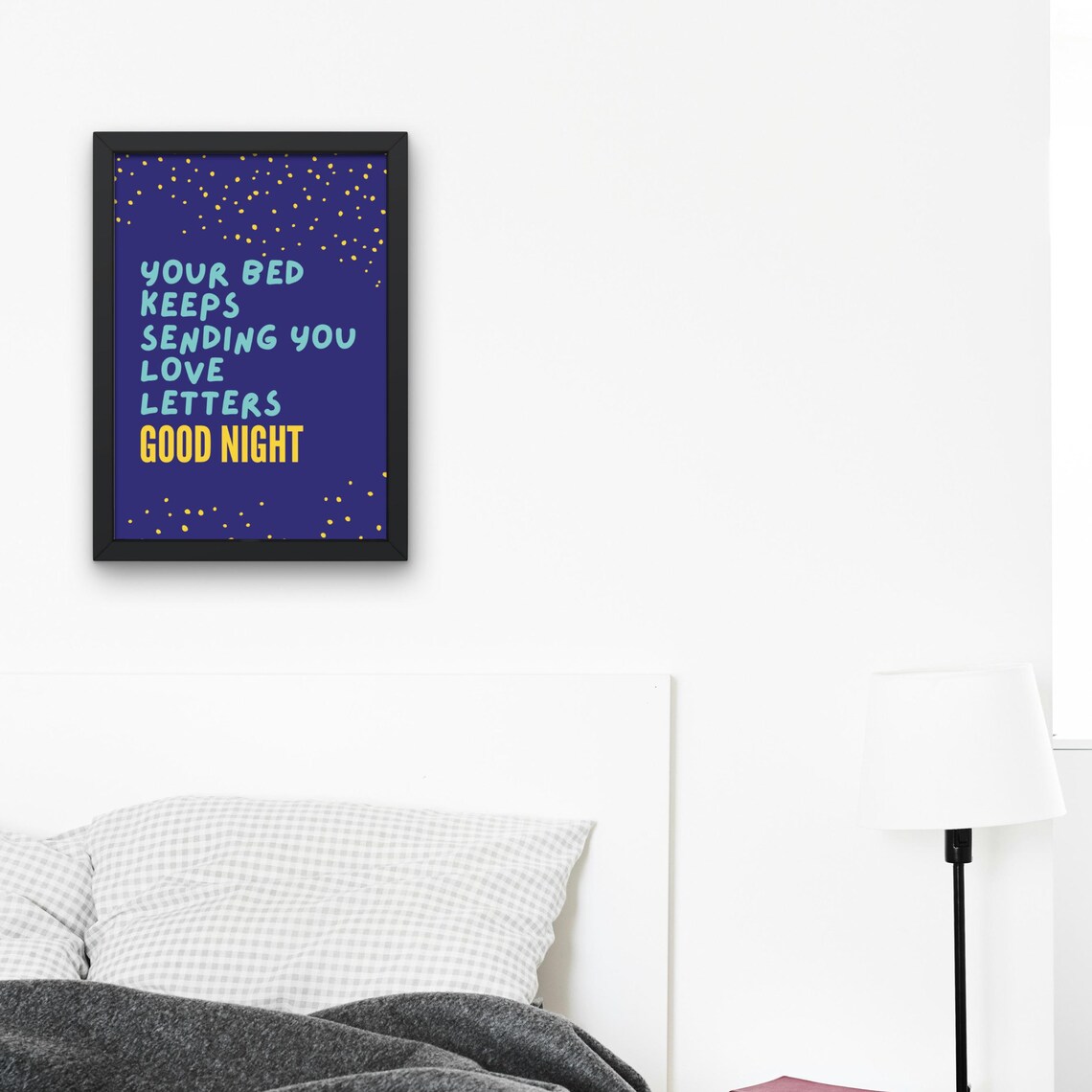 Sleep Inspirational Poster, Calming Bedroom Decor - Image 2