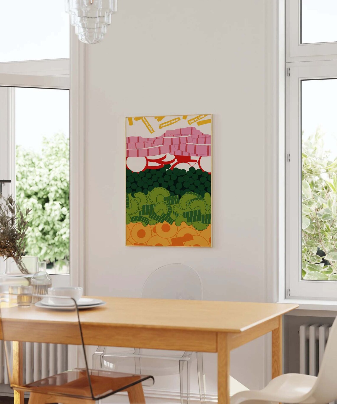 Herman Miller Summer Picnic 1982 Layered Salad Picnic Food Print - Image 2