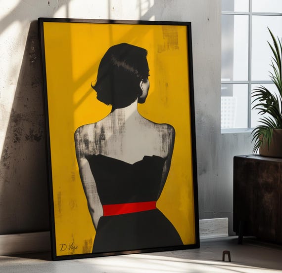 Woman Portrait Print Neopop Art Modern Home Decor