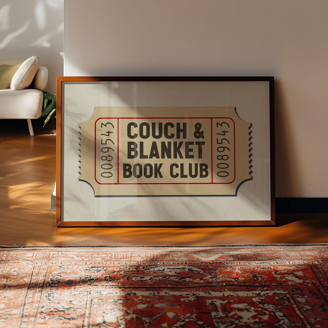 Reading Nook Book Club Vintage Art Print - Image 3