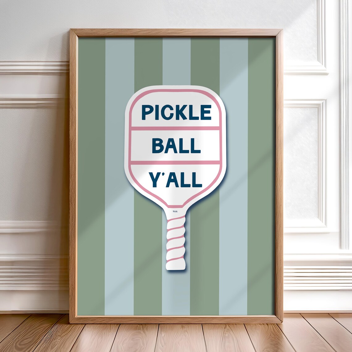 Pickleball Game Room Decor Art Print, Sports Theme - Image 2