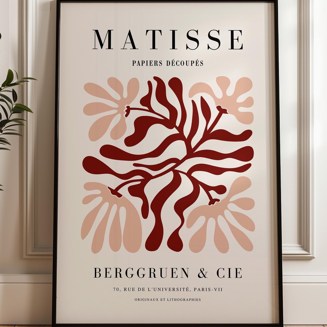 Matisse Print, Mid-Century Modern Art Print