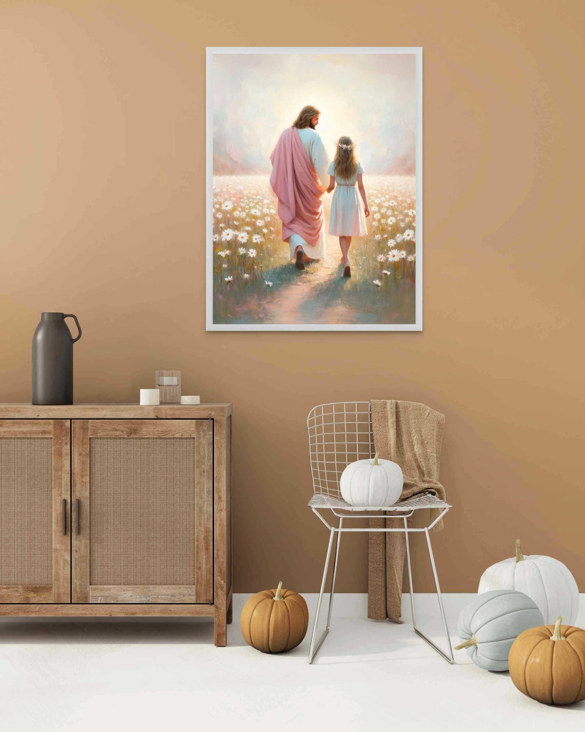 Follow The Savior Christian Art Christian Poster Picture Of Jesus Lds Art Bible Prints Jesus With Girl Christian - Image 2