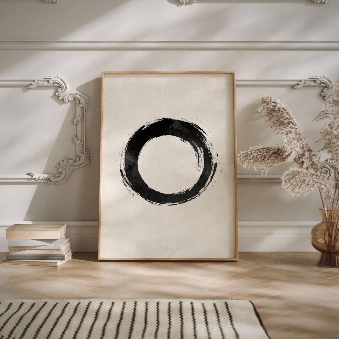 Zen Enso Circle Japandi Minimalist Art Print - Image 2
