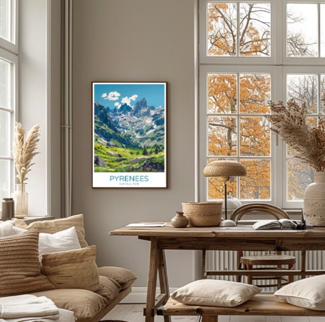 Pyrenees National Park France Alpine Peaks Wildflower Meadow Poster - Image 4