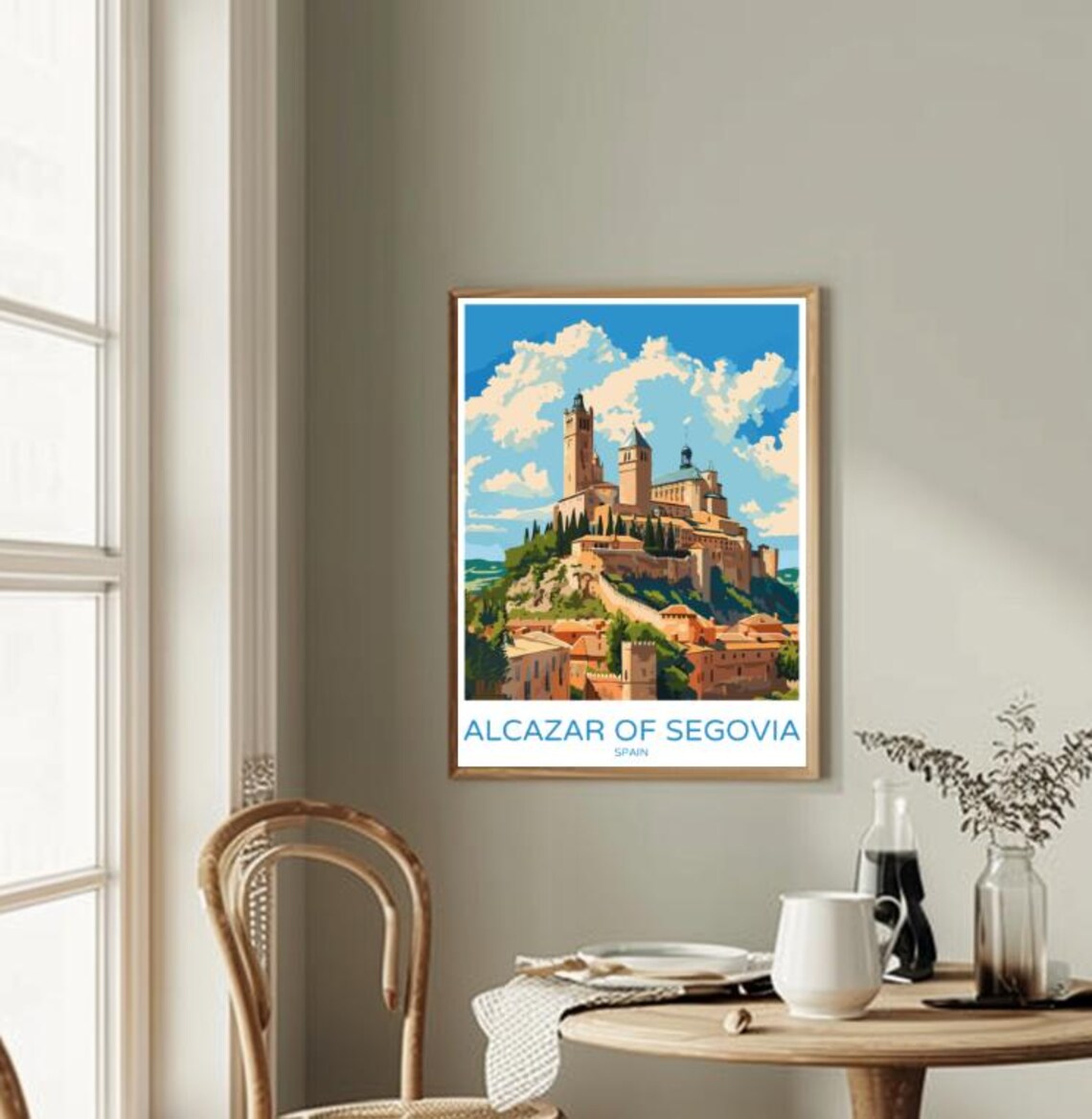 Alcazar Of Segovia Spain Hilltop Castle Fortress Travel Poster - Image 2