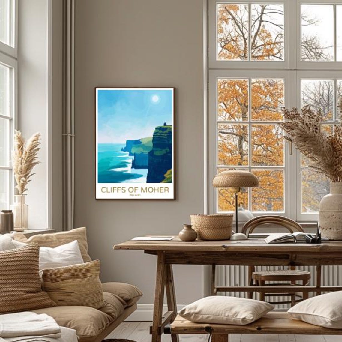 Cliffs Of Moher Ireland Towering Sea Cliffs Coastline Travel Poster - Image 4
