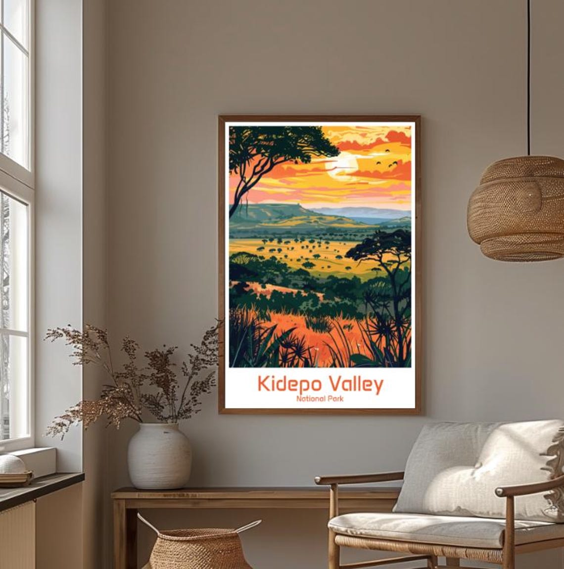 Kidepo Valley National Park Golden Sunset Savanna Safari Poster - Image 4