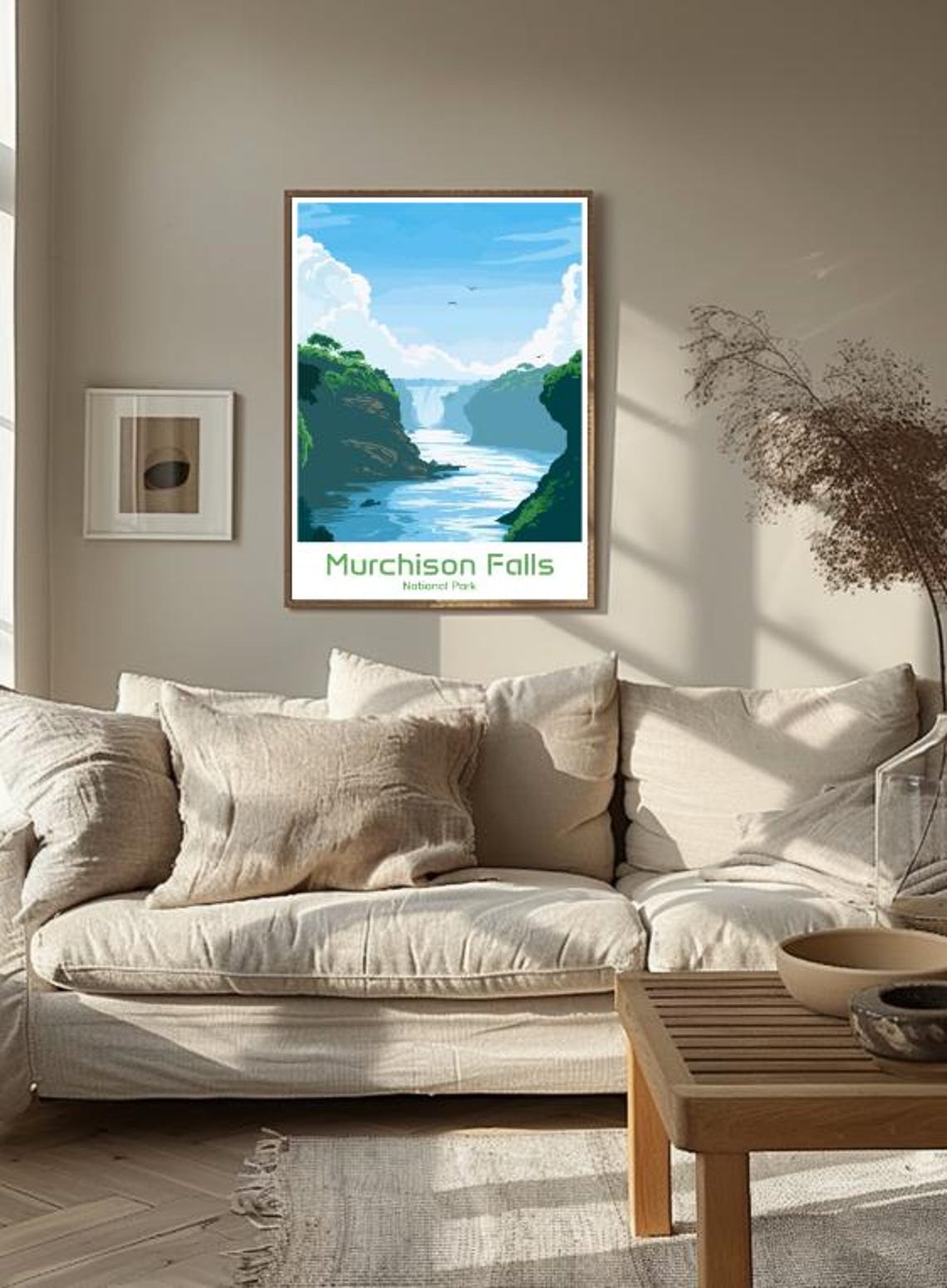Murchison Falls Uganda Waterfall Gorge Vintage Travel Poster - Image 3
