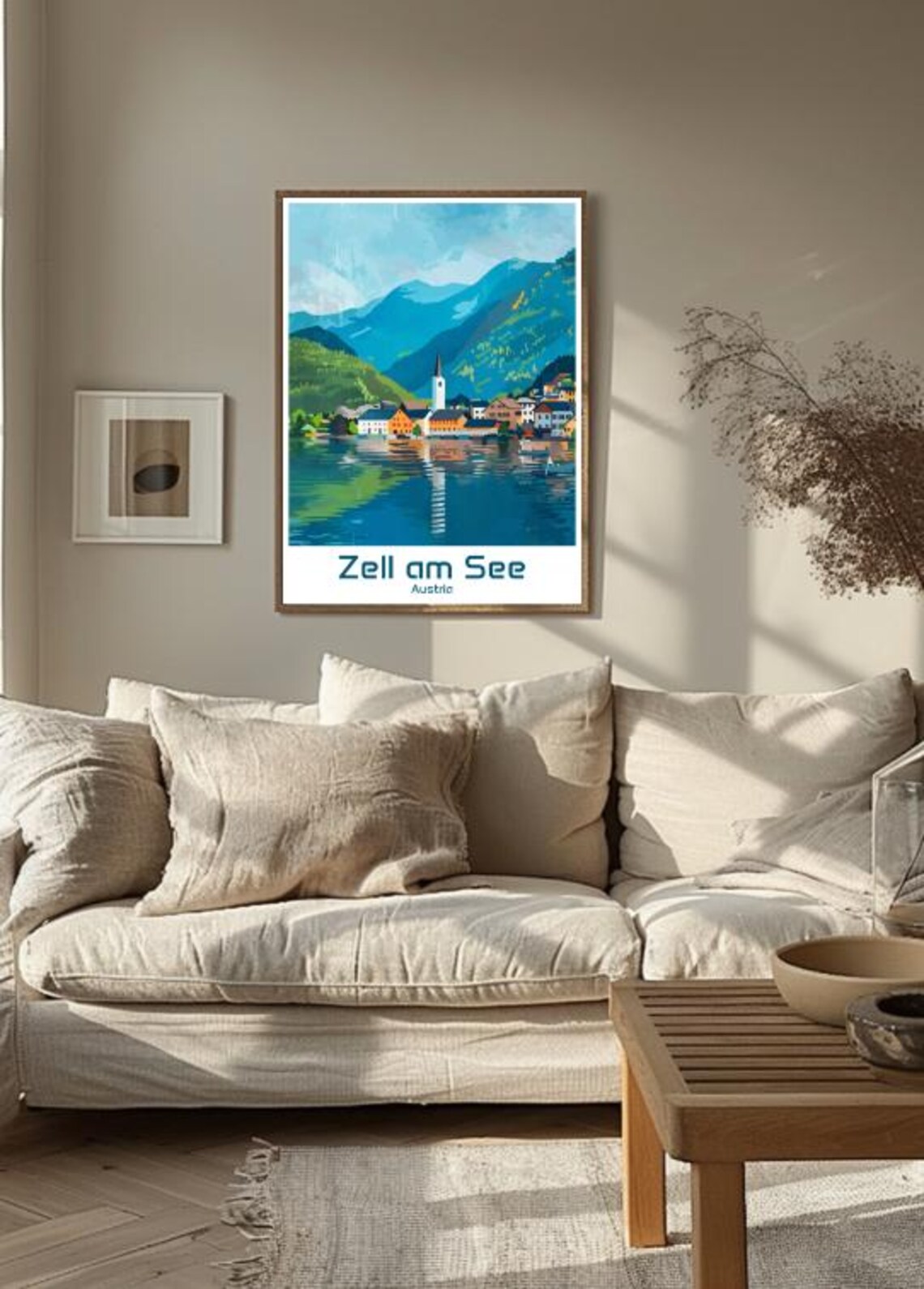 Zell Am See Austria Lakeside Village And Alpine Mountain View Poster - Image 3