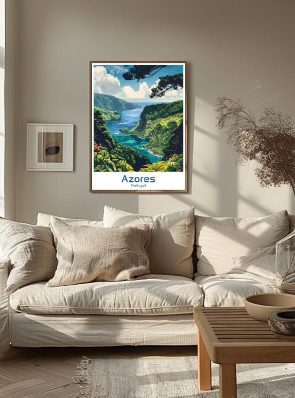 Azores Travel Poster, Scenic Landscape Art Print - Image 3