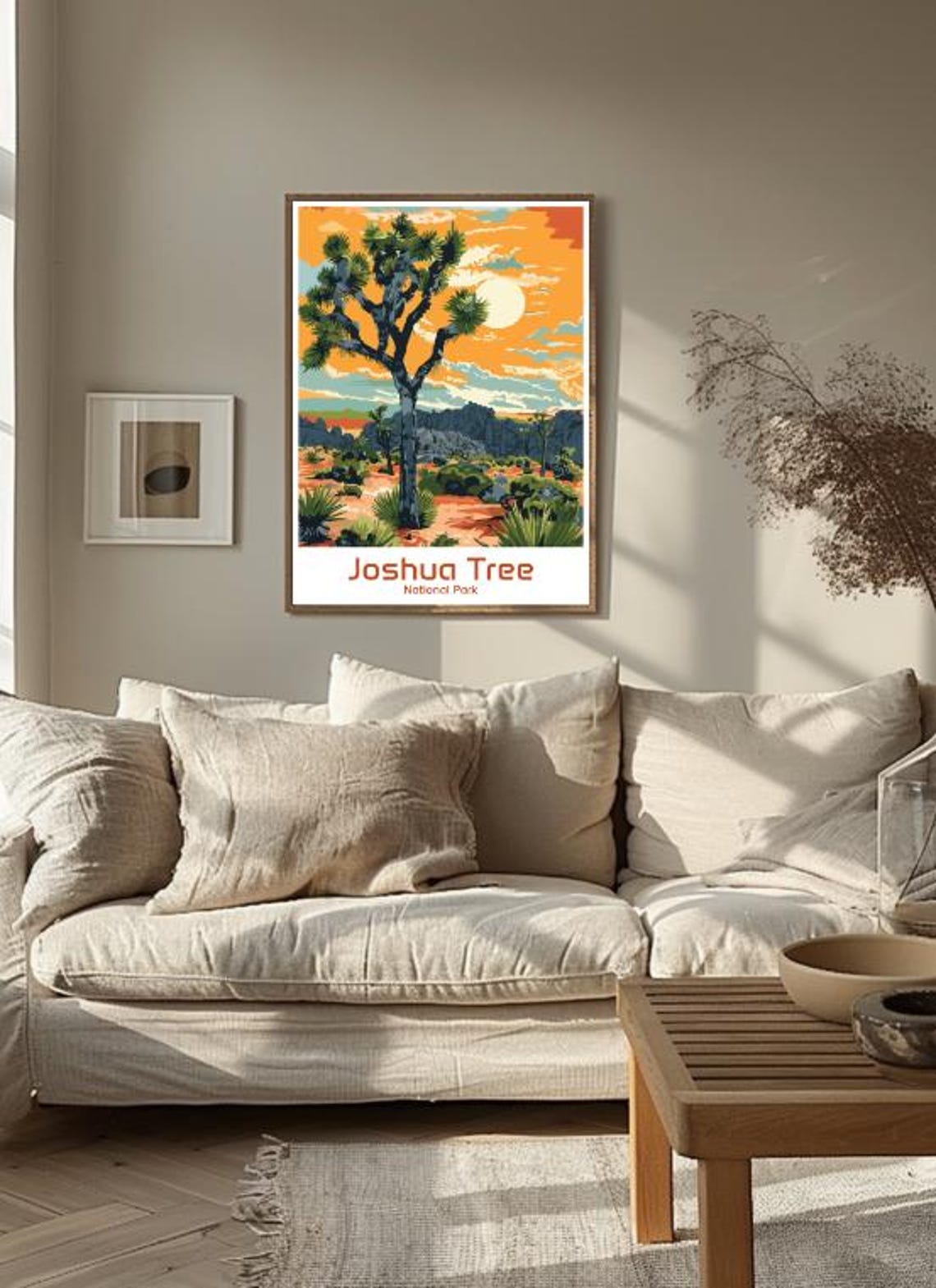 Joshua Tree National Park Desert Sunset Vintage Travel Poster - Image 3