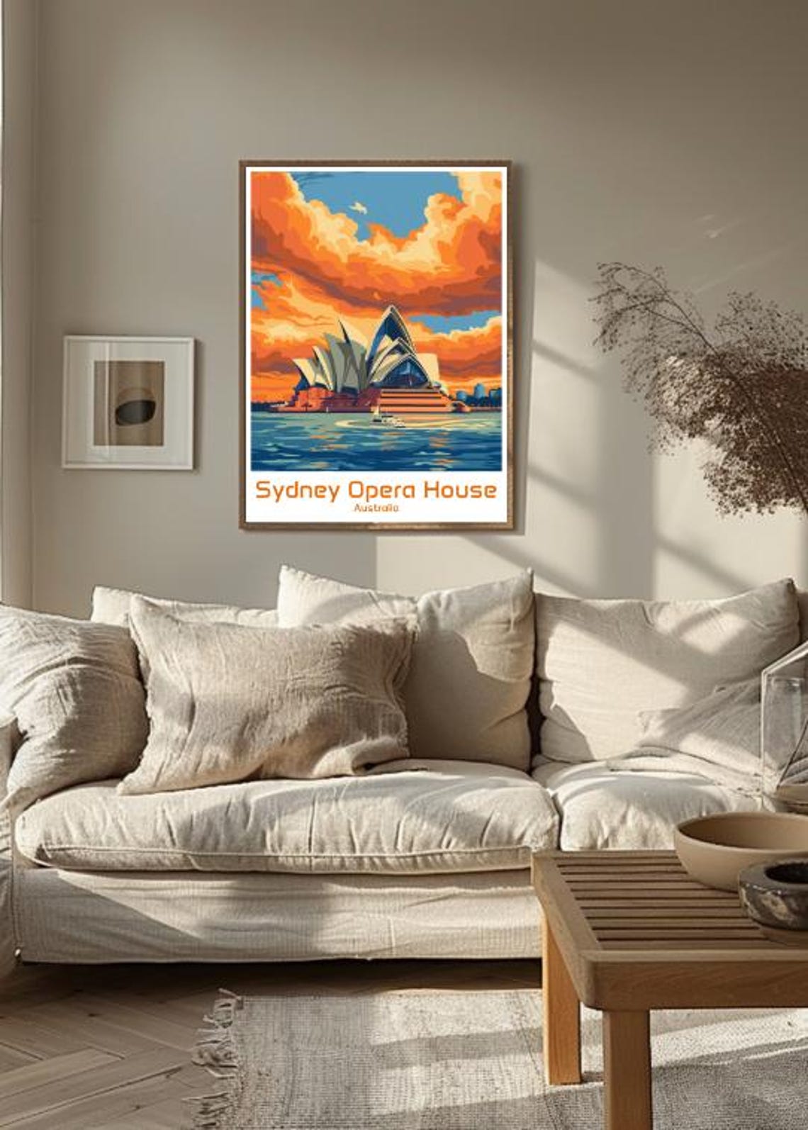 Sydney Opera House Australia Sunset Dramatic Clouds Harbor Poster - Image 3