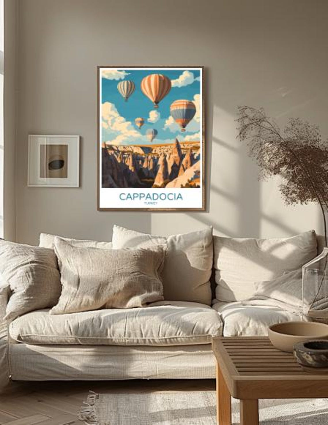 Cappadocia Turkey Hot Air Balloons Over Fairy Chimney Valley Poster - Image 2
