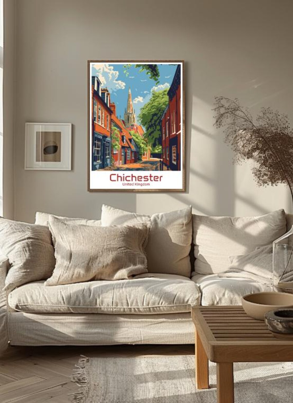 Chichester United Kingdom Cathedral Street England Travel Poster - Image 3
