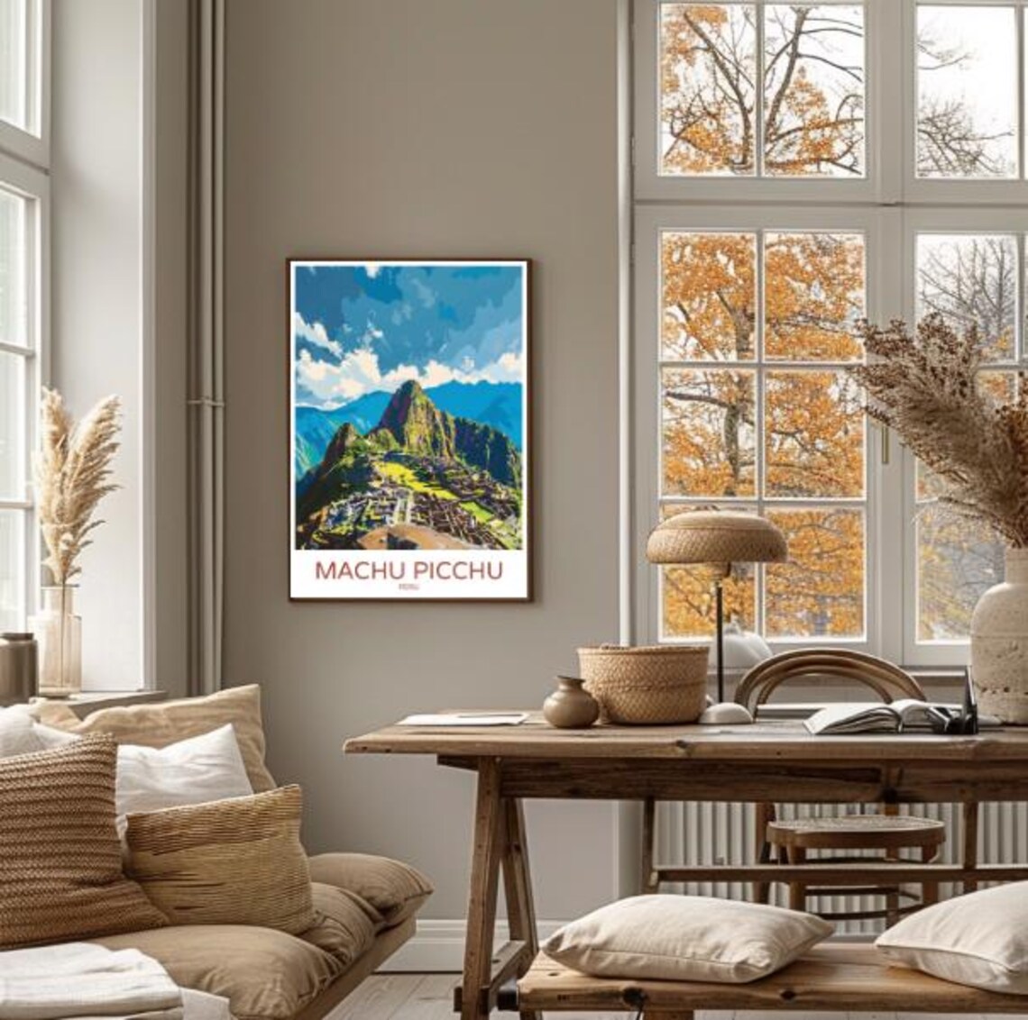 Machu Picchu Peru Inca Ruins Huayna Picchu Andes Travel Poster - Image 4