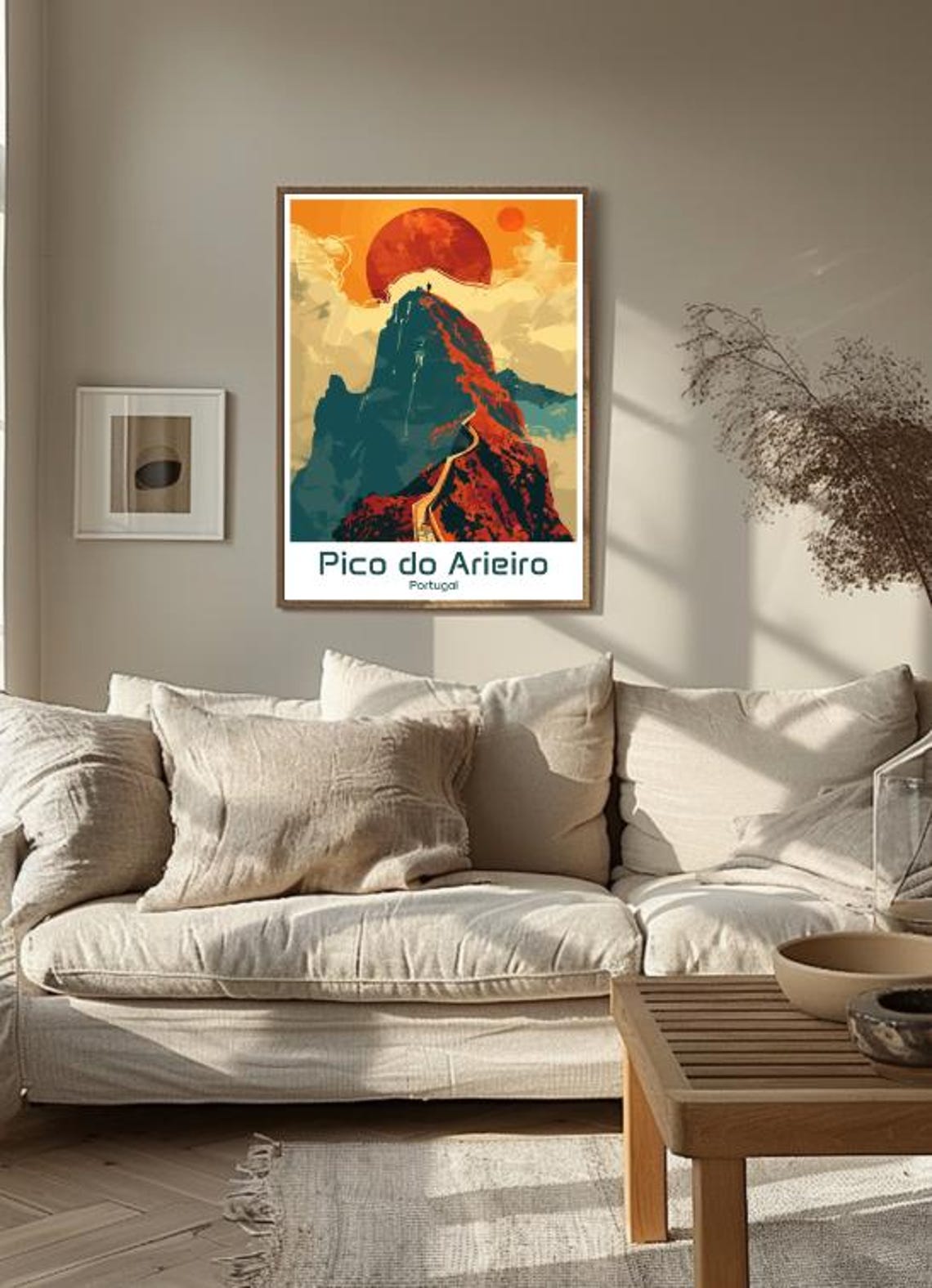 Pico do Arieiro Madeira Portugal Sunset Peak Hiker Travel Poster - Image 3