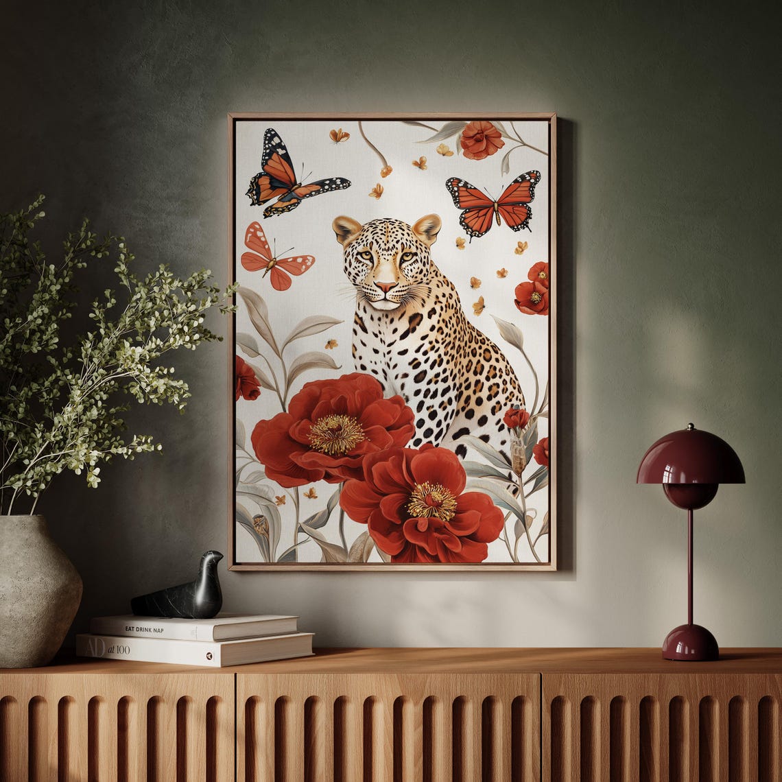 Majestic Leopard Art Print, Elegant Wildlife Decor - Image 2